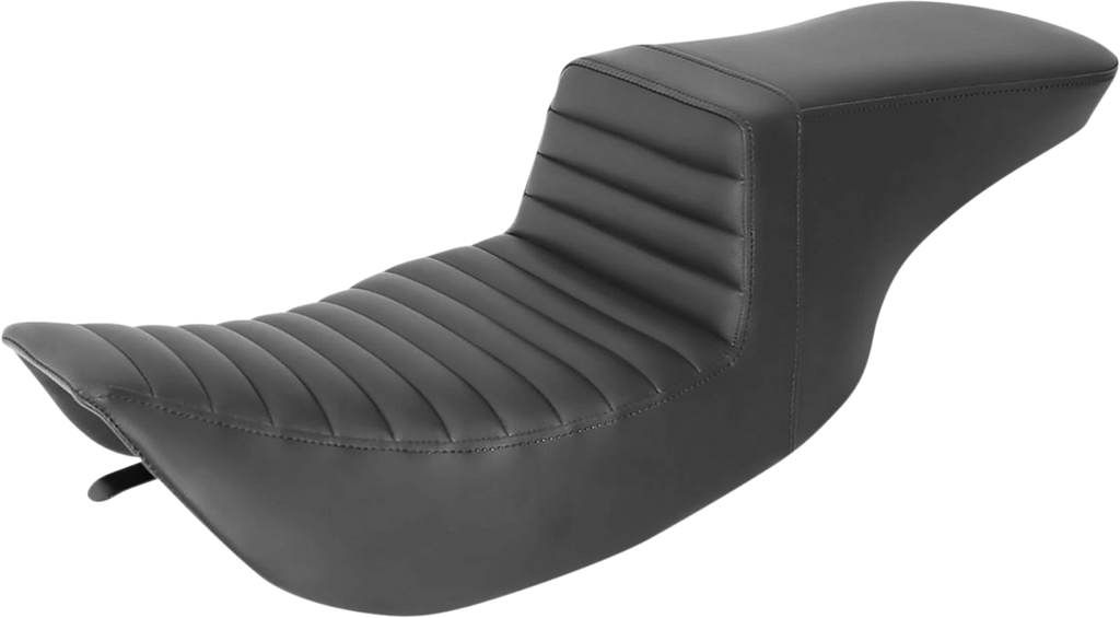 SADDLEMEN Tour Step-Up Seat - Front Tuck-n-Roll - Black - FL '97-'07 897-06-191 - Team Dream Rides