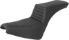 SADDLEMEN Step-Up Seat - Front Tuck-n-Roll with Black Whisper-Grain SaddleHyde™ Cover (Part #818-30-191)