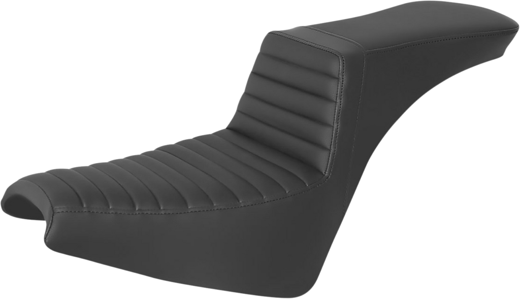 SADDLEMEN Step-Up Seat - Front Tuck-n-Roll with Black Whisper-Grain SaddleHyde™ Cover (Part #818-30-191)