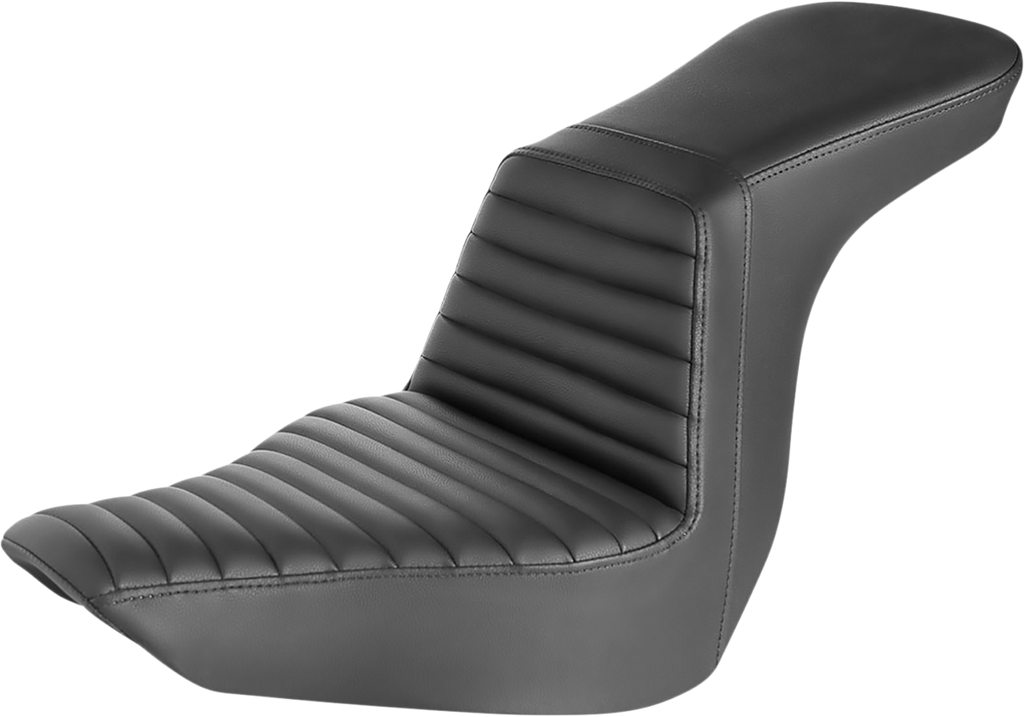 SADDLEMEN Step-Up Front Tuck-n-Roll Seat with Whisper-Grain SaddleHyde™ Cover - Black (Part No. 818-29-191)