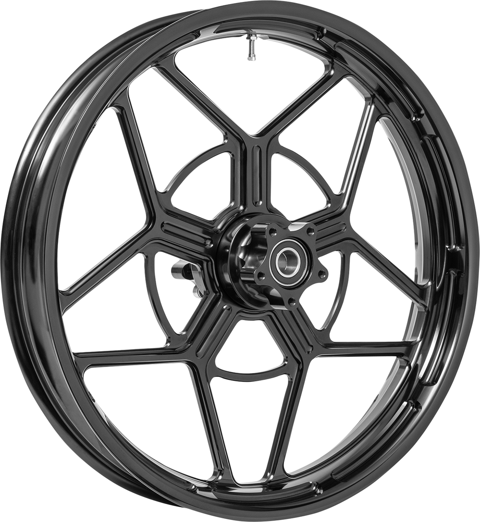 Arlen Ness Speed 5 Forged Wheel - Black Finish - 21x3.5 with Part Number 71-518