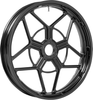 Arlen Ness Speed 5 Forged Wheel - Black Finish - 19x3.25 - Part 71-517