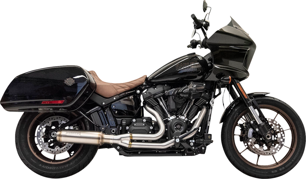 Bassani Xhaust 1S78SS 2-into-1 Stainless Steel Exhaust System with 4-Inch Superbike Muffler