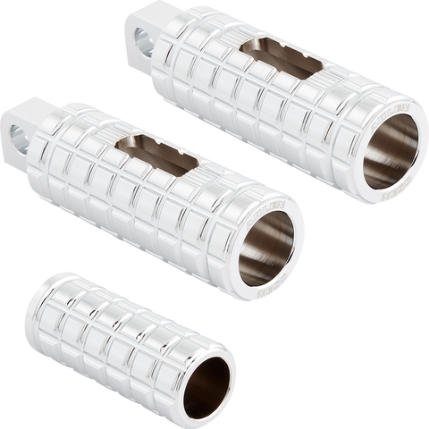 ARLEN NESS Cush Footpegs - Male - Chrome 400-031 - Team Dream Rides