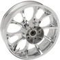 COASTAL MOTO Wheel - Largo 3D - Rear - Single Disc/with or without ABS - Chrome - 18x7 3D-LAR187CH-TRK - Team Dream Rides