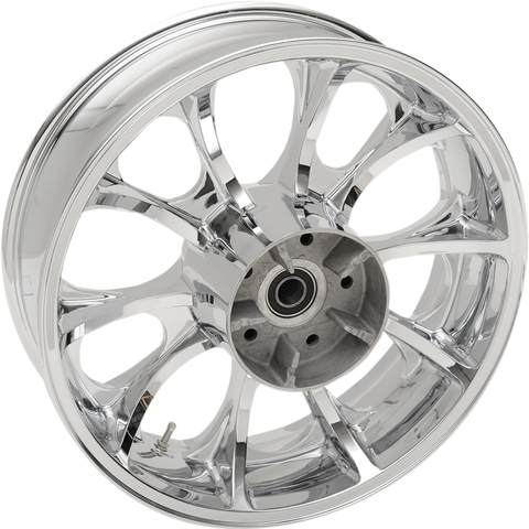 COASTAL MOTO Wheel - Largo 3D - Rear - Single Disc/with or without ABS - Chrome - 18x7 3D-LAR187CH-TRK - Team Dream Rides
