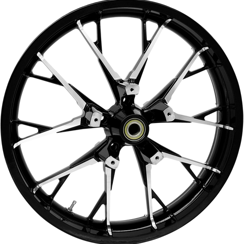 COASTAL MOTO Wheel - Marlin - Front - Dual Disc/without ABS - Black Cut - 21x3.5 3D-MAR213BC07 - Team Dream Rides