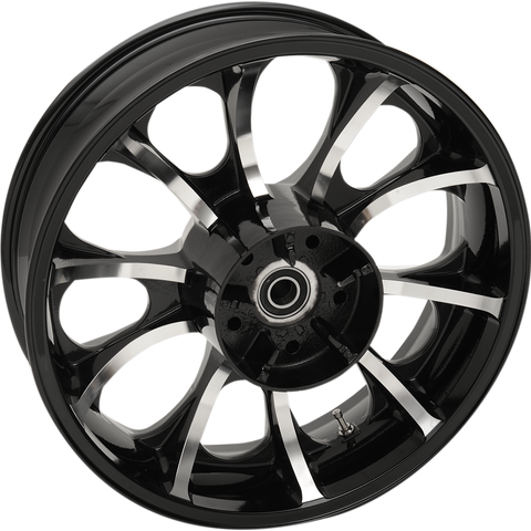 COASTAL MOTO Rear Wheel - Largo 3D - Single Disc/with or without ABS - Black Cut - 18x7 3D-LAR187BC-TRK - Team Dream Rides