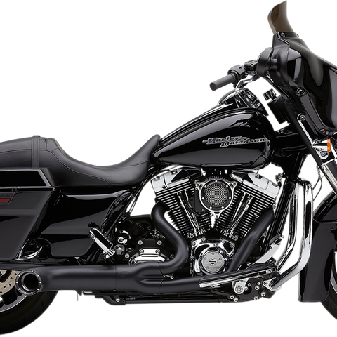COBRA Turn Out 2-into-1 Exhaust System - Black 6270B-1 - Team Dream Rides