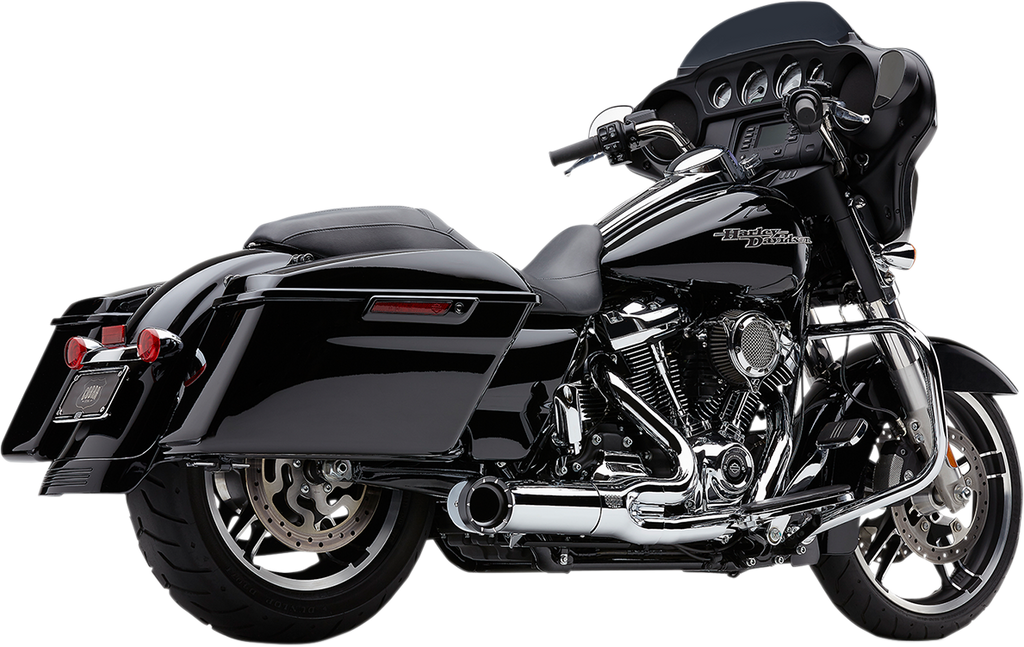 COBRA Turn Out 2-into-1 Exhaust System - Chrome 6271-1 - Team Dream Rides