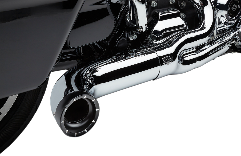 COBRA Turn Out 2-into-1 Exhaust System - Chrome 6271-1 - Team Dream Rides
