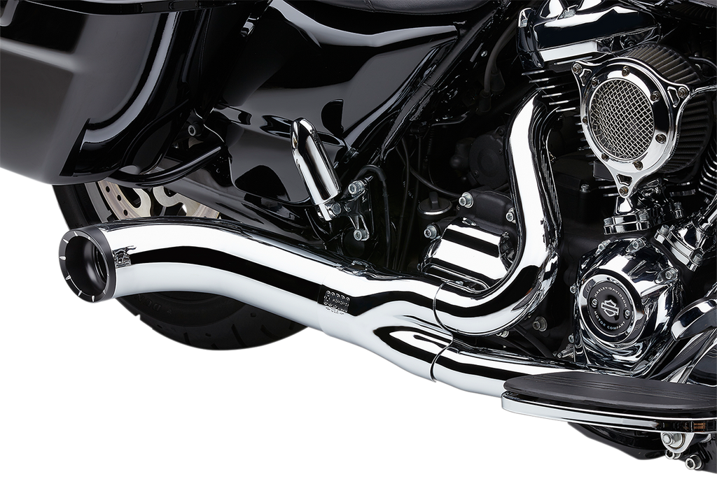 COBRA Turn Out 2-into-1 Exhaust System - Chrome 6271-1 - Team Dream Rides