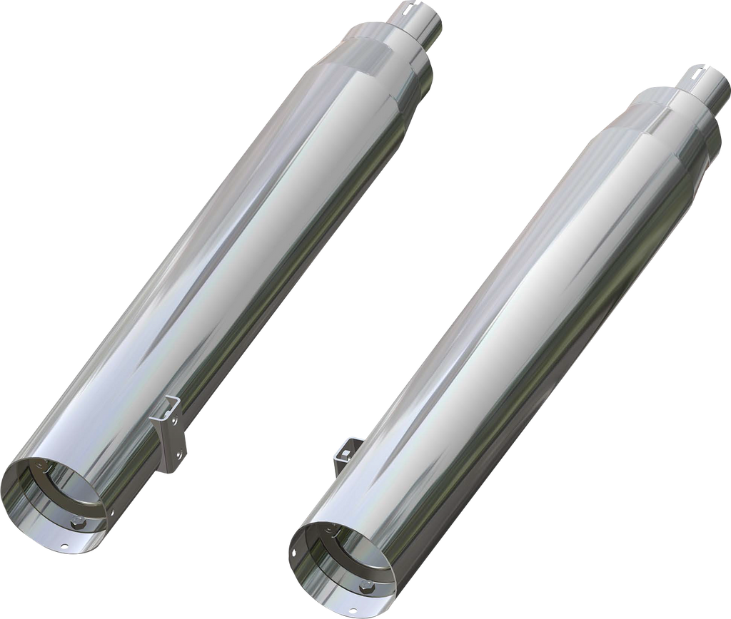 KHROME WERKS 4-1/2" War Hammer Mufflers - Chrome 202230 - Team Dream Rides