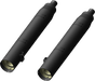 KHROME WERKS 4-1/2" War Hammer Mufflers - Black 202225 - Team Dream Rides