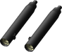 KHROME WERKS 4-1/2" War Hammer Mufflers - Black 202235 - Team Dream Rides