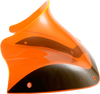 Klock Werks Ice Kolor Flare Windshield, Orange Ice, for 1998-2013 FLTR, KWW-01-0623