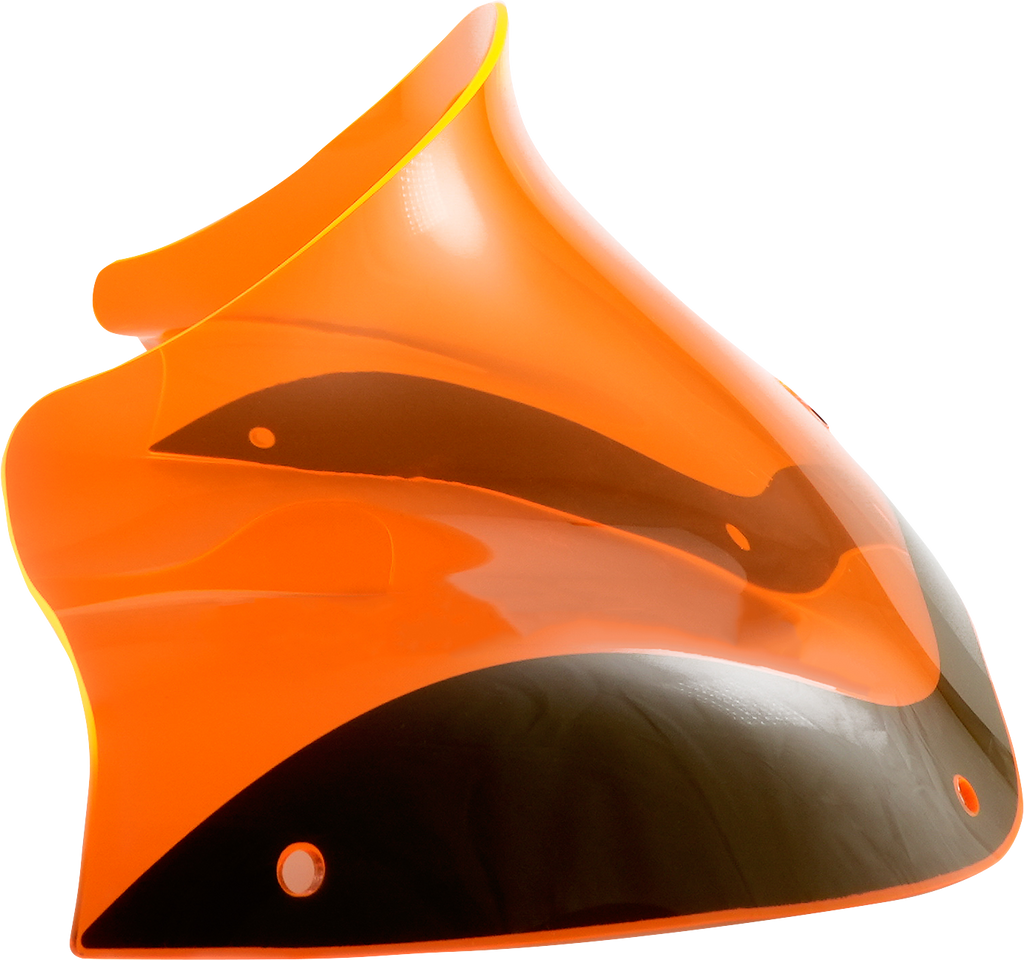 Klock Werks Ice Kolor Flare Windshield, Orange Ice, for 1998-2013 FLTR, KWW-01-0623