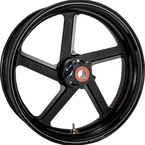 PERFORMANCE MACHINE (PM) Wheel - Pro-Am Race - Rear - Single Disc/without ABS - Black Ops* - 17x6 12707716RPROSMB - Team Dream Rides