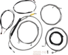 LA CHOPPERS Cable Kit - 18" - 20" Handlebars - ABS - Stainless LA-8058KT3-19 - Team Dream Rides