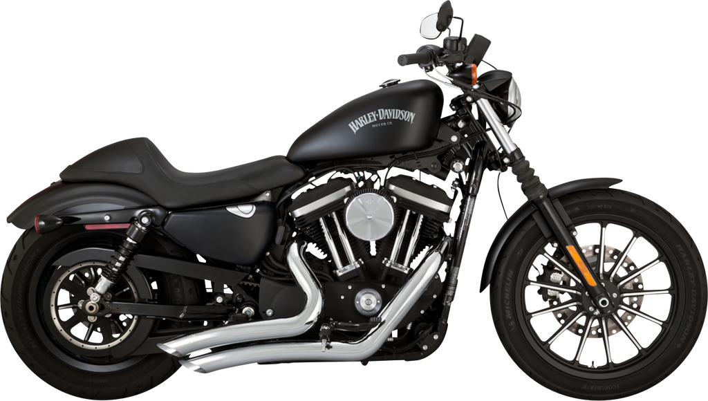 Vance & Hines Big Radius Exhaust System - Chrome (Part #26367)
