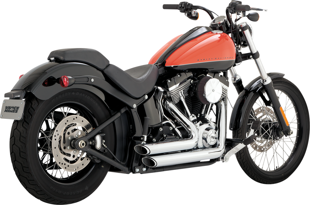 Vance & Hines Shortshots Staggered Exhaust System with Chrome Finish - Part 17325