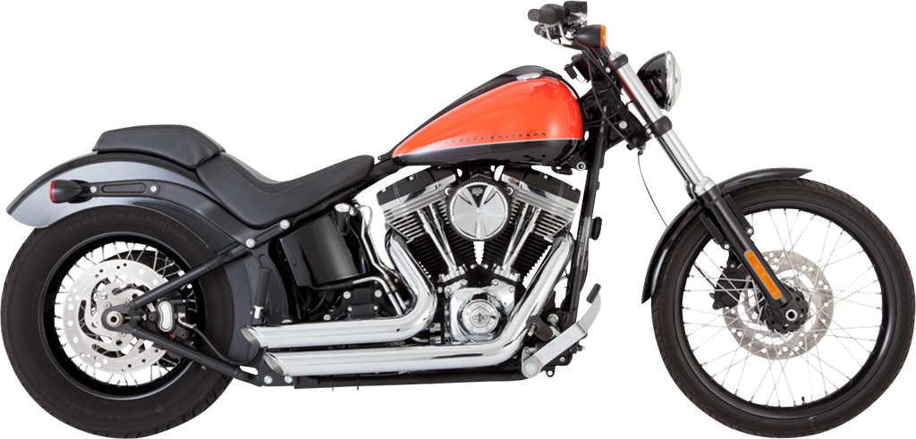 Vance & Hines Shortshots Staggered Exhaust System with Chrome Finish - Part 17325