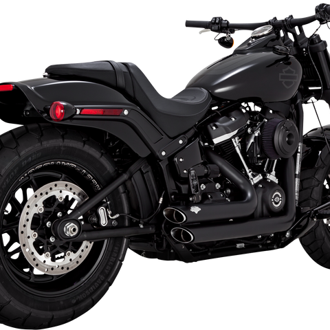 Vance & Hines Shortshots Staggered Exhaust System 47333 with PCX™ Technology – Matte Black