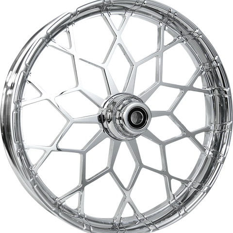 RC COMPONENTS Wheel - Phenom - Front - Dual Disc/with ABS - Chrome - 21x3.5 - FLH 213HD031A21135C - Team Dream Rides