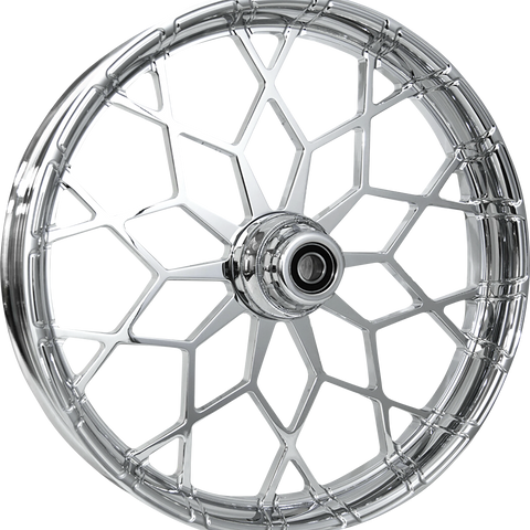 RC COMPONENTS Wheel - Phenom - Front - Dual Disc/without ABS - Chrome - 21x3.5 - FLH 213HD031NON135C - Team Dream Rides