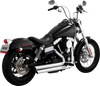 Vance & Hines Big Shots Staggered Exhaust System - Chrome (Part No. 17338)