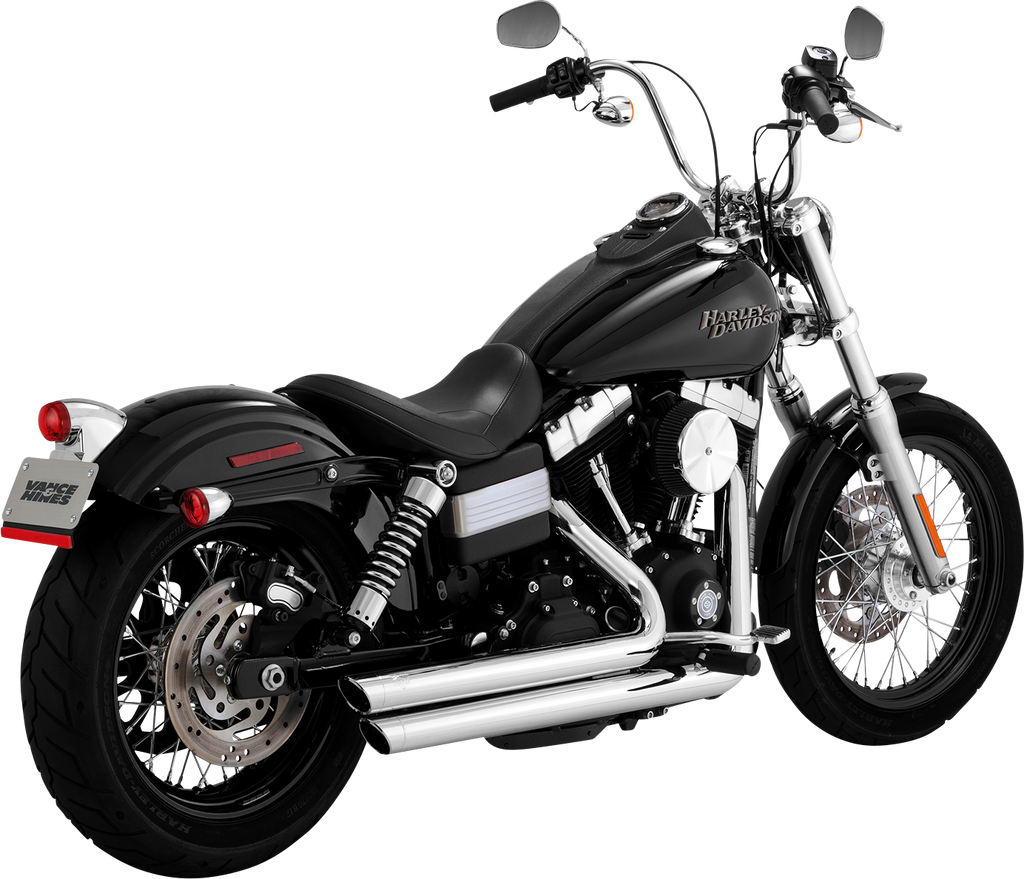 Vance & Hines Big Shots Staggered Exhaust System - Chrome (Part No. 17338)