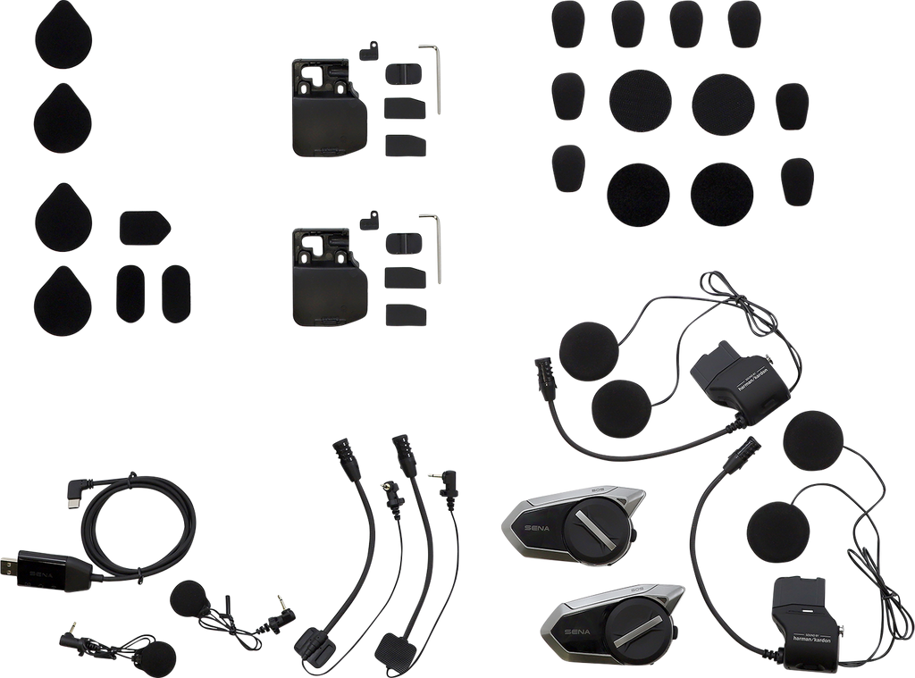 SENA 50S Dual Pack HD Speakers with Bluetooth 5.0 and Mesh 2.0 - Model 50S-10D-