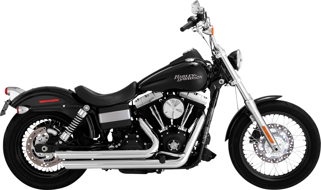 Vance & Hines Big Shots Staggered Exhaust System - Chrome (Part No. 17338)