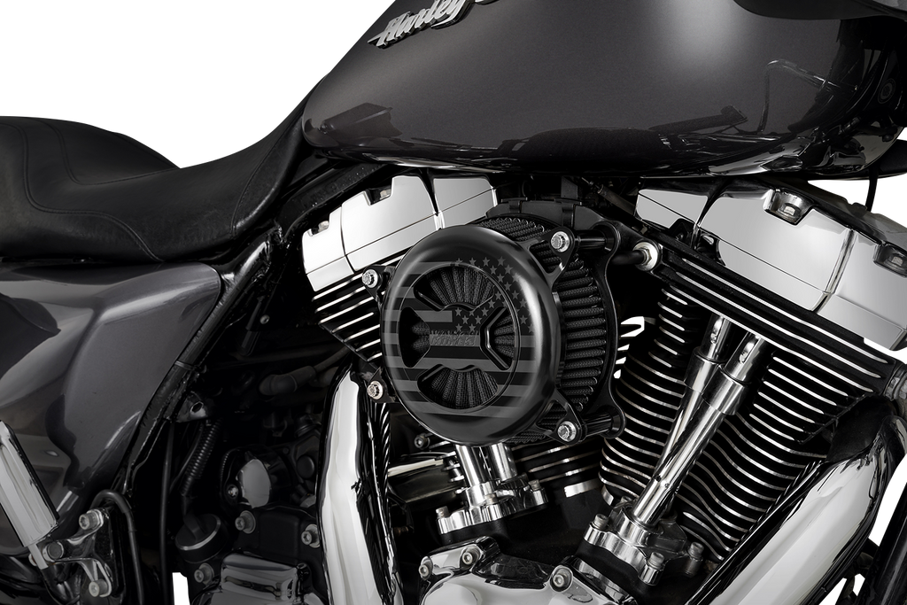 Vance & Hines VO2 America Air Intake Kit - Black for Dyna, Softail, and Touring Models (Part Number 42341FG)