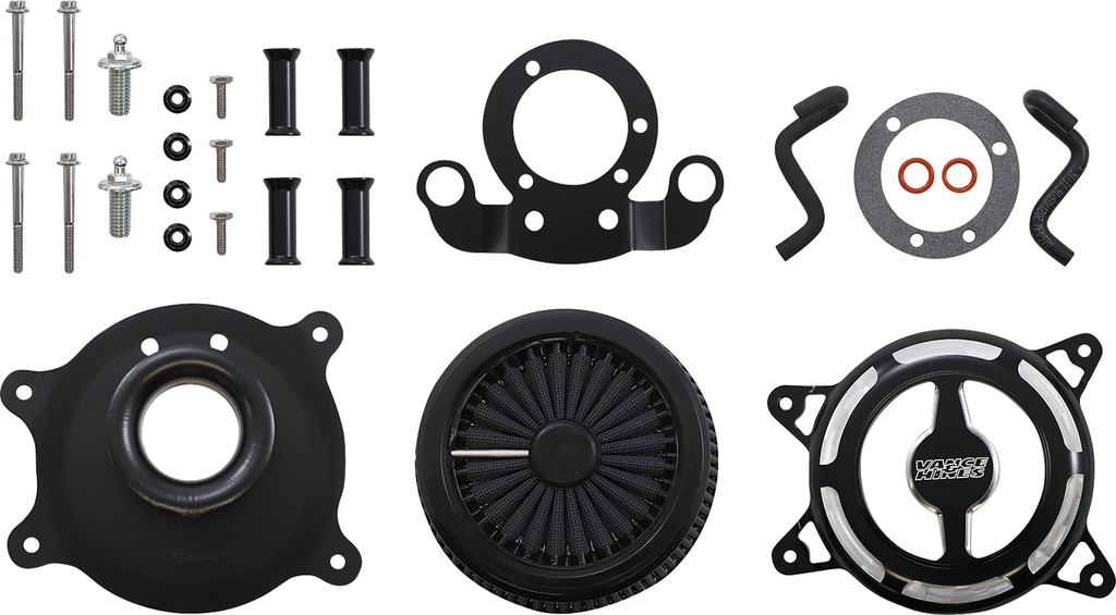 Vance & Hines VO2 Blade Air Intake - Black Contrast Part 40389 for V-Twin Bikes