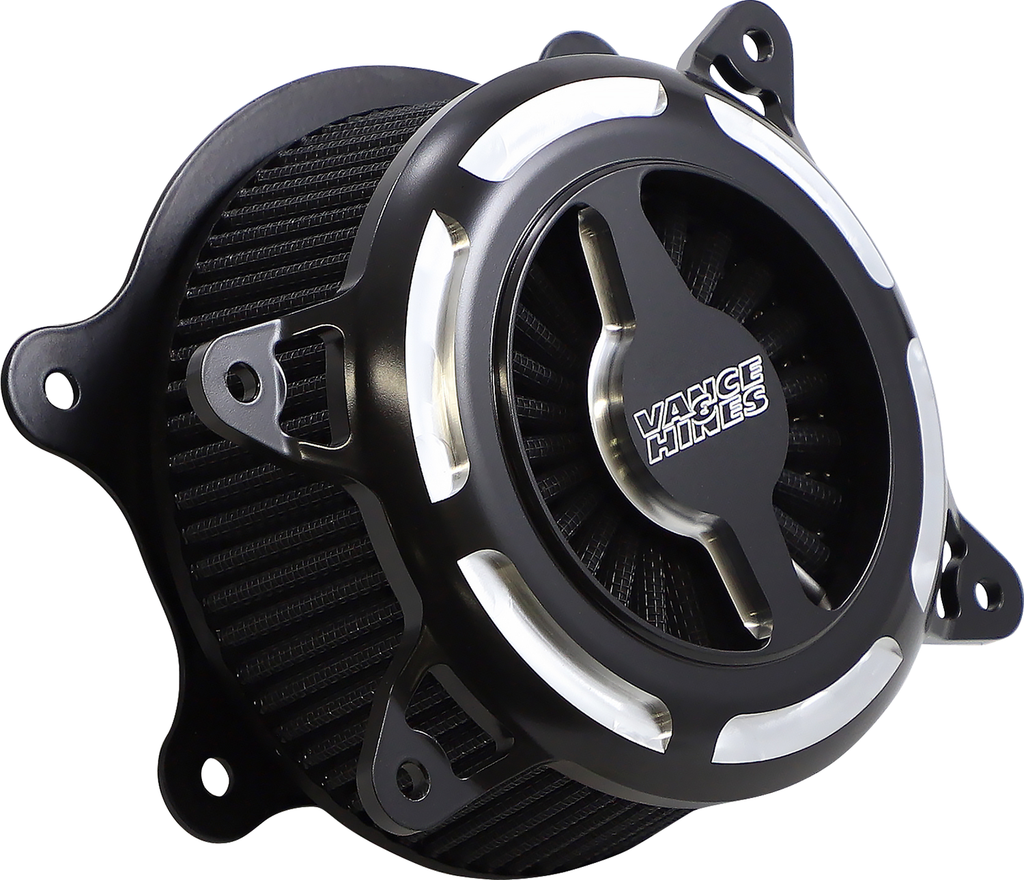 Vance & Hines VO2 Blade Air Intake - Black Contrast Part 40389 for V-Twin Bikes