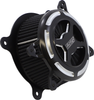 VANCE & HINES VO2 X Air Intake Kit - Black Contrast for Harley Touring and Softail Models (Part #42341)