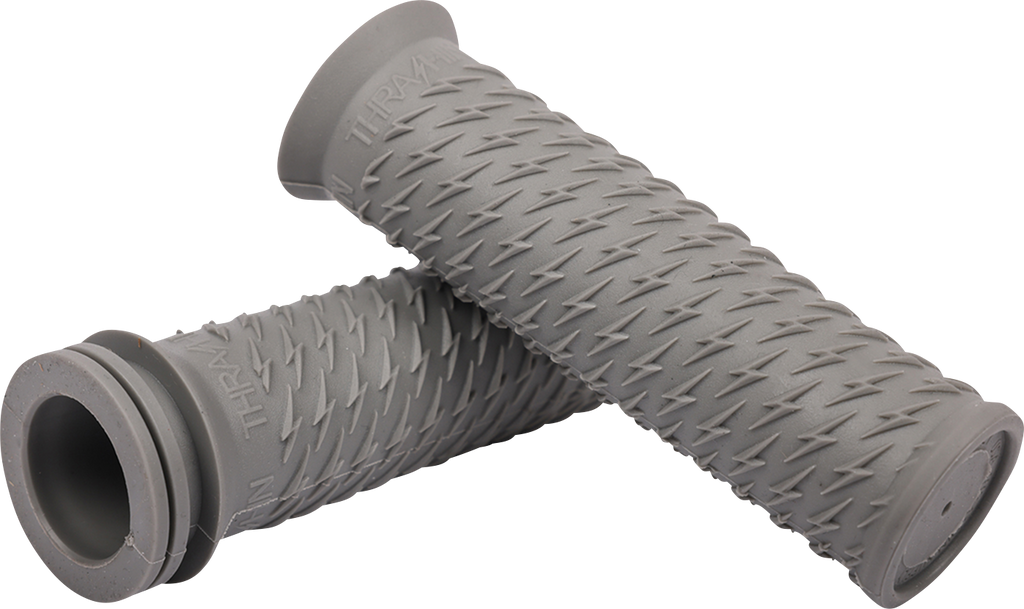 Thrashin Supply Co. Gray Bolt Grips TSC-2708-0 for V-Twin Motorcycles