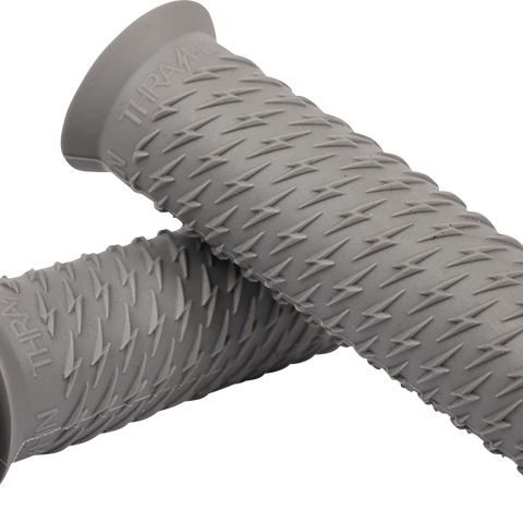 Thrashin Supply Co. Gray Bolt Grips TSC-2708-0 for V-Twin Motorcycles