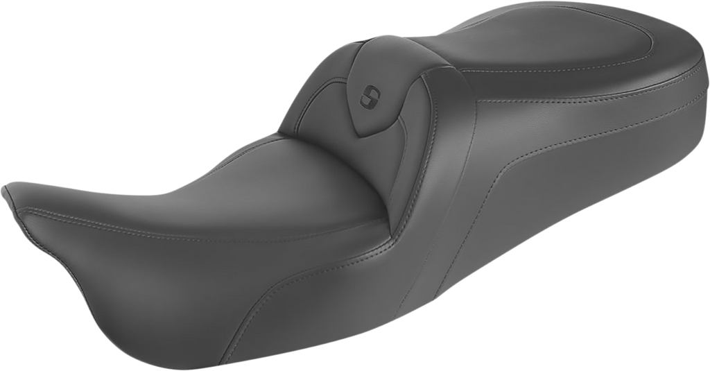SADDLEMEN RoadSofa™ Seat Without Backrest – Black with Black Stitching for FL '09-'24, Part 808-07B-187T