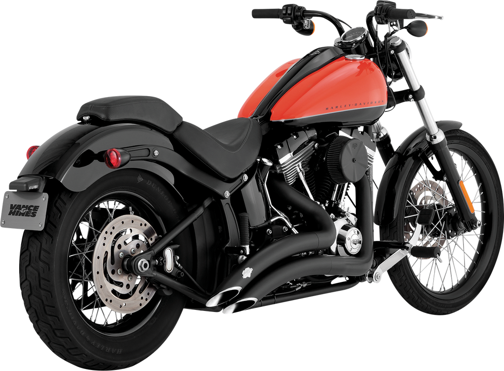 VANCE & HINES Big Radius Exhaust System with PCX™ Technology - Black, Part 46369