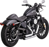Vance & Hines Shortshots Staggered Exhaust System with PCX Technology - Chrome 17329