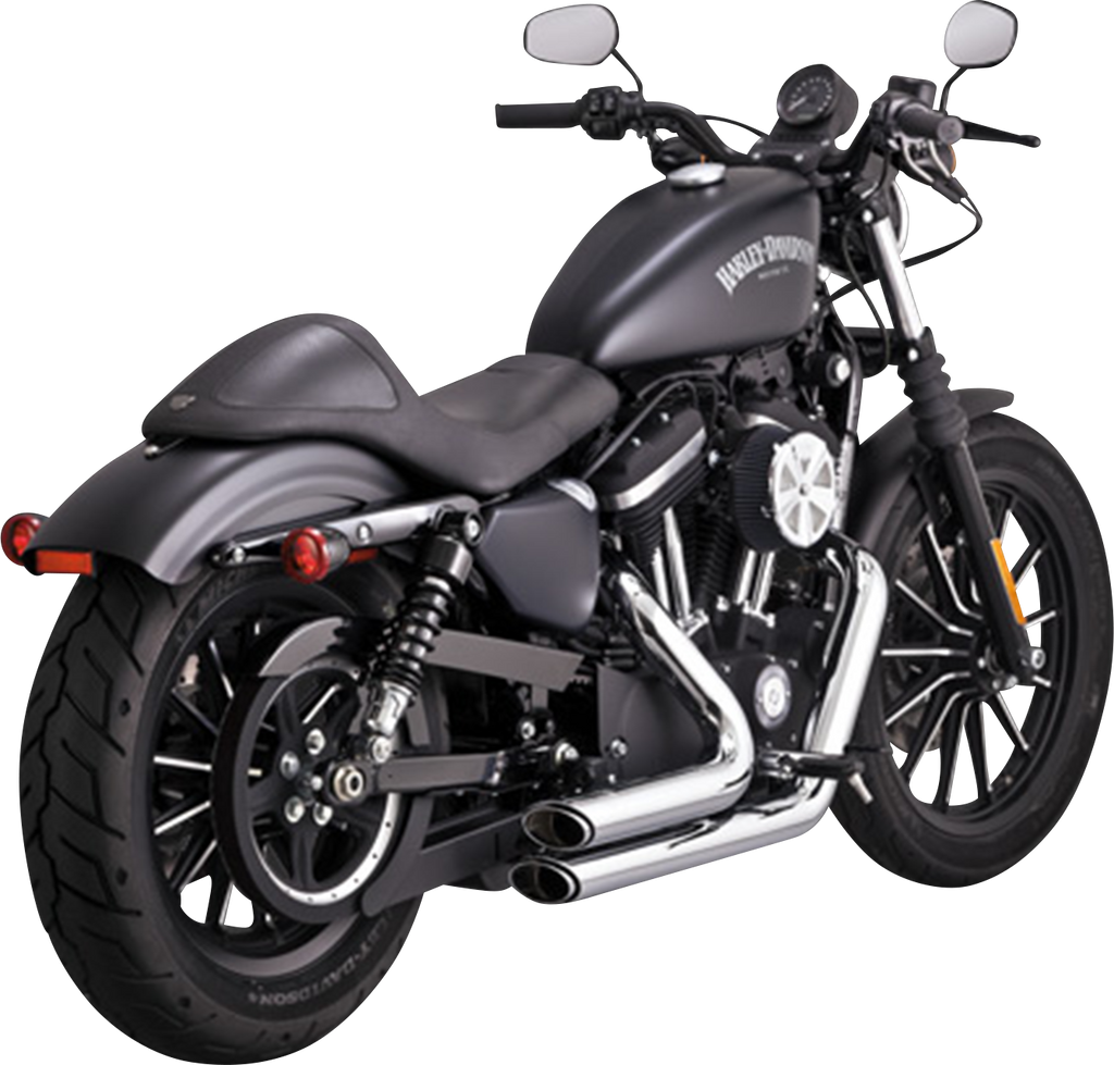 Vance & Hines Shortshots Staggered Exhaust System with PCX Technology - Chrome 17329