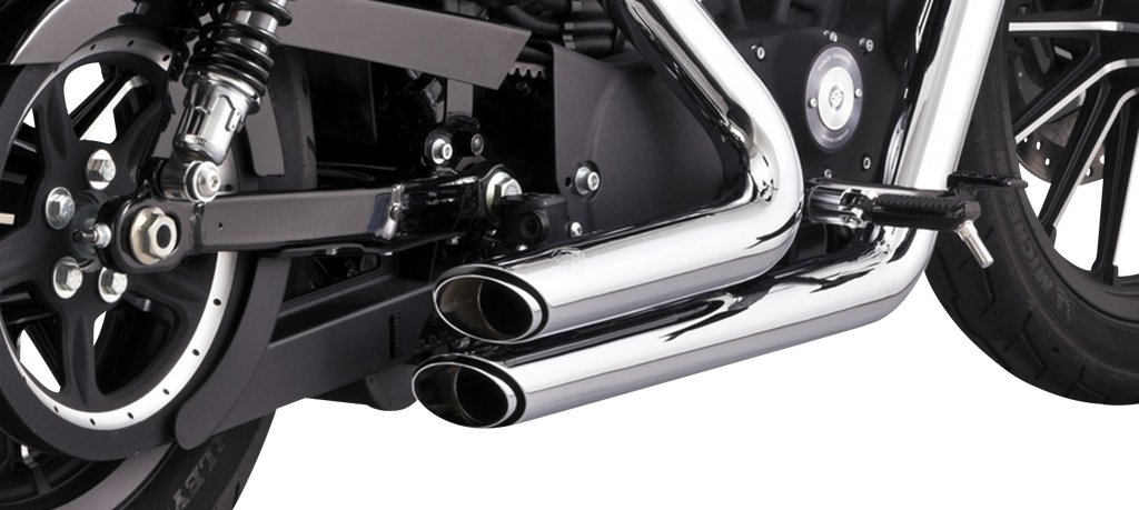 Vance & Hines Shortshots Staggered Exhaust System with PCX Technology - Chrome 17329