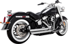 Vance & Hines Big Shots Staggered Exhaust System - Chrome, Part Number 17341
