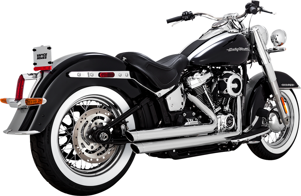 Vance & Hines Big Shots Staggered Exhaust System - Chrome, Part Number 17341