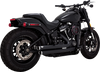 Vance & Hines Big Shots Staggered Exhaust System - Black, Part Number 47341