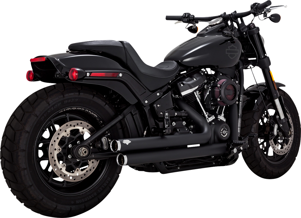 Vance & Hines Big Shots Staggered Exhaust System - Black, Part Number 47341