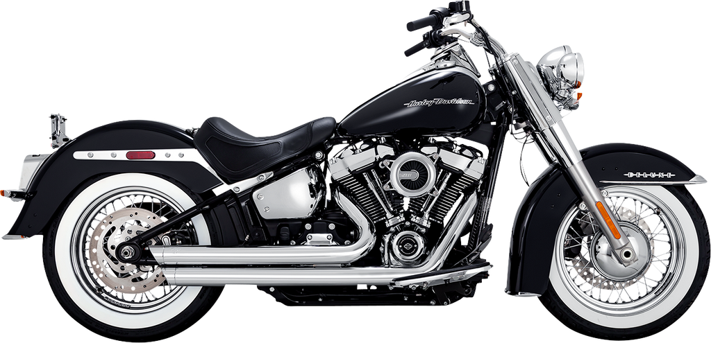 Vance & Hines Big Shots Staggered Exhaust System - Chrome, Part Number 17341