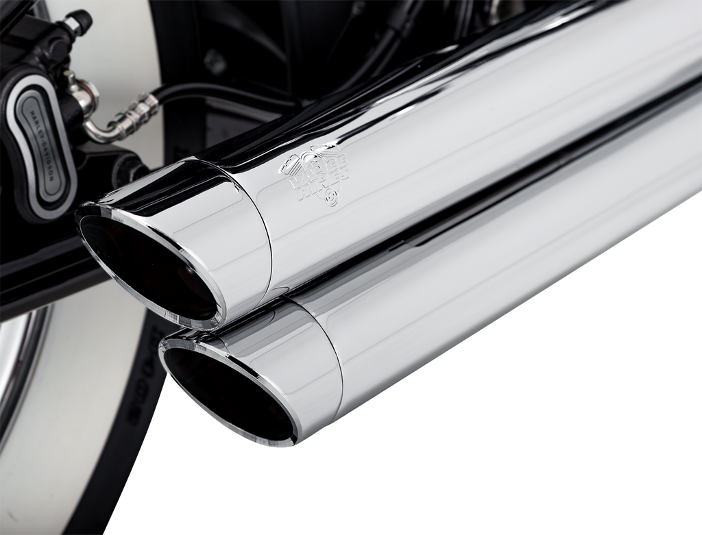 Vance & Hines Big Shots Staggered Exhaust System - Chrome, Part Number 17341